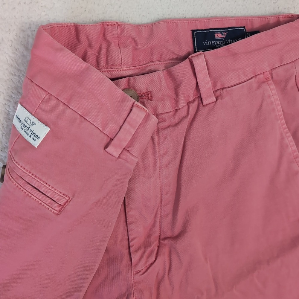 Vineyard Vines Mens Shorts 30x10 Breaker Pink Chino Golf Flat Front Stretch